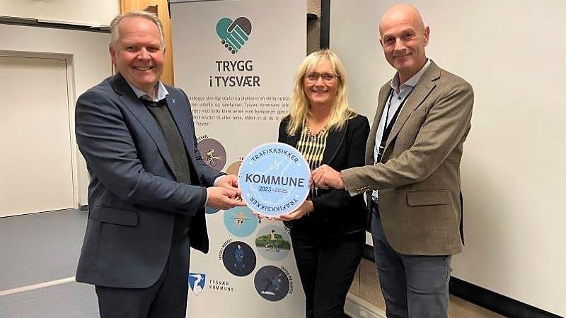 Lenke til artikkel: Trygg Trafikk har godkjent Tysvær som en trafikksikker kommune