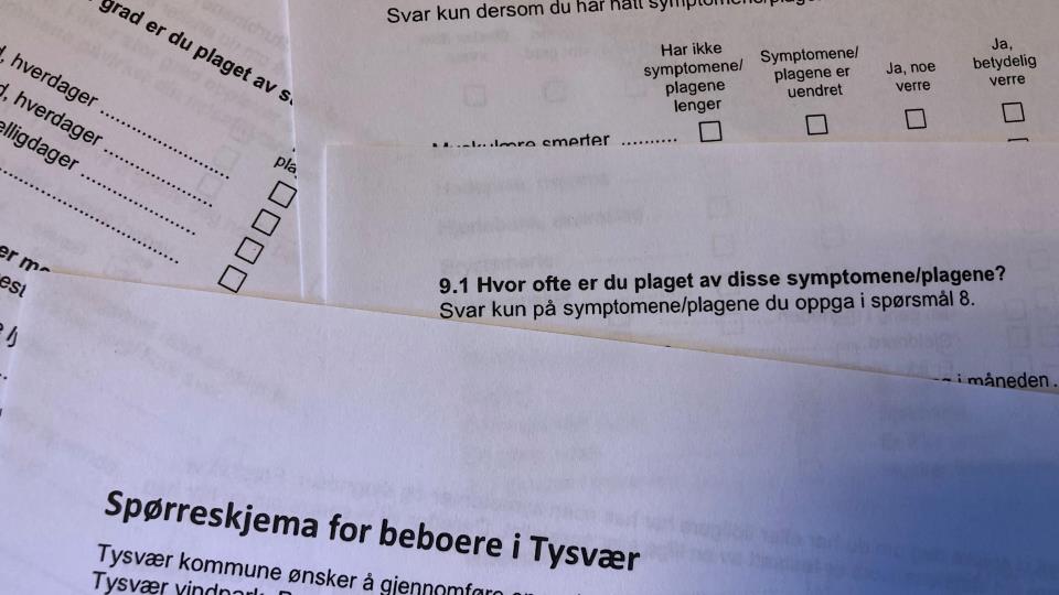 Lenke til artikkel: Utvidet frist for å svare på helseundersøkelse for beboere nær Tysvær vindkraftverk