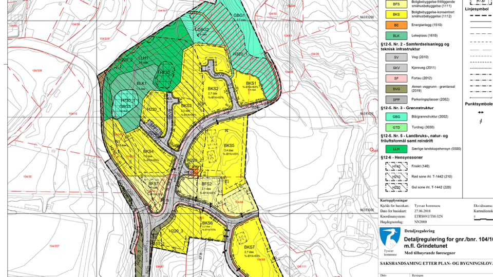 Lenke til artikkel: Offentlig ettersyn: Reguleringsplan for Grinde, del av B28