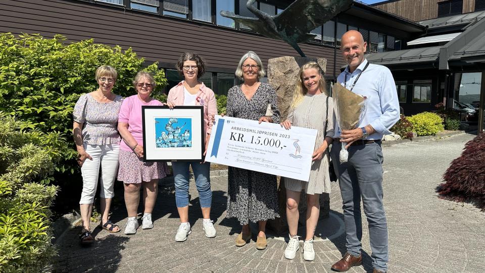 Lenke til artikkel: Korttidsavdelingen fikk arbeidsmiljøprisen