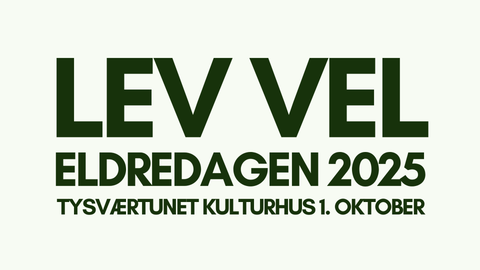 Lenke til artikkel: Sammen om gode liv- velkommen til markering av eldredagen 2025!