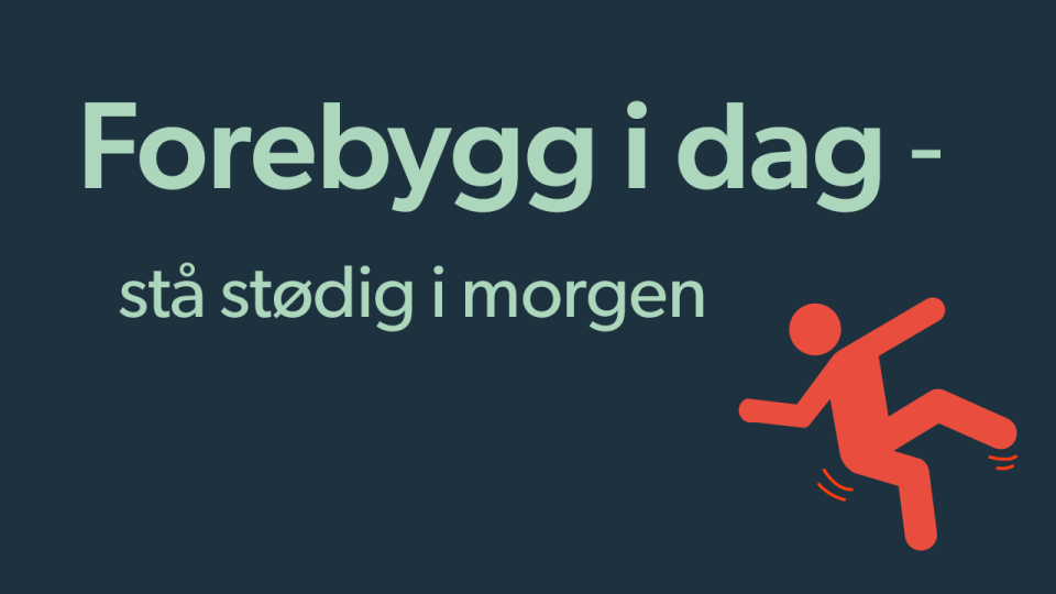 Lenke til artikkel: Fallforebygging