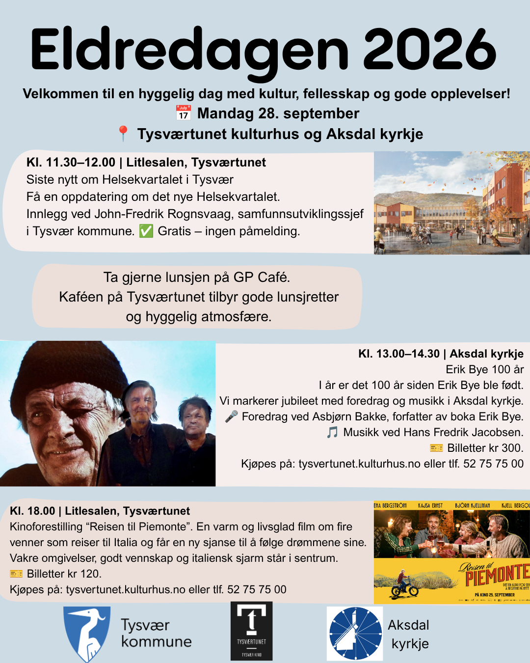 Program for eldredagen 2026 - 28.september. - Klikk for stort bilde