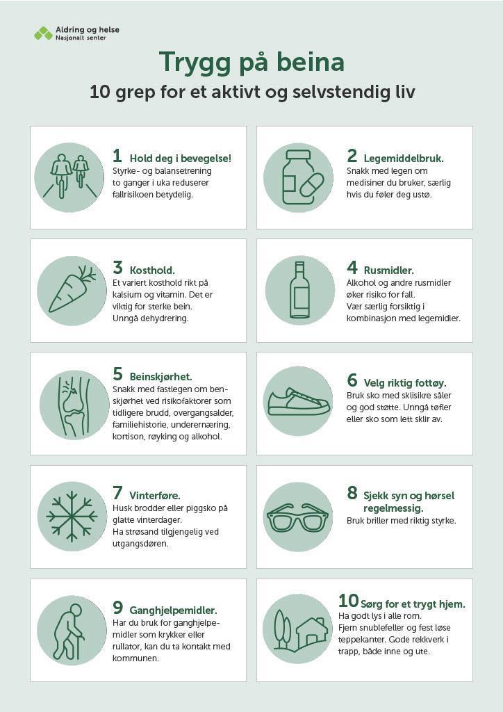 10 tips for et aktivt og selvstendig liv - Klikk for stort bilde