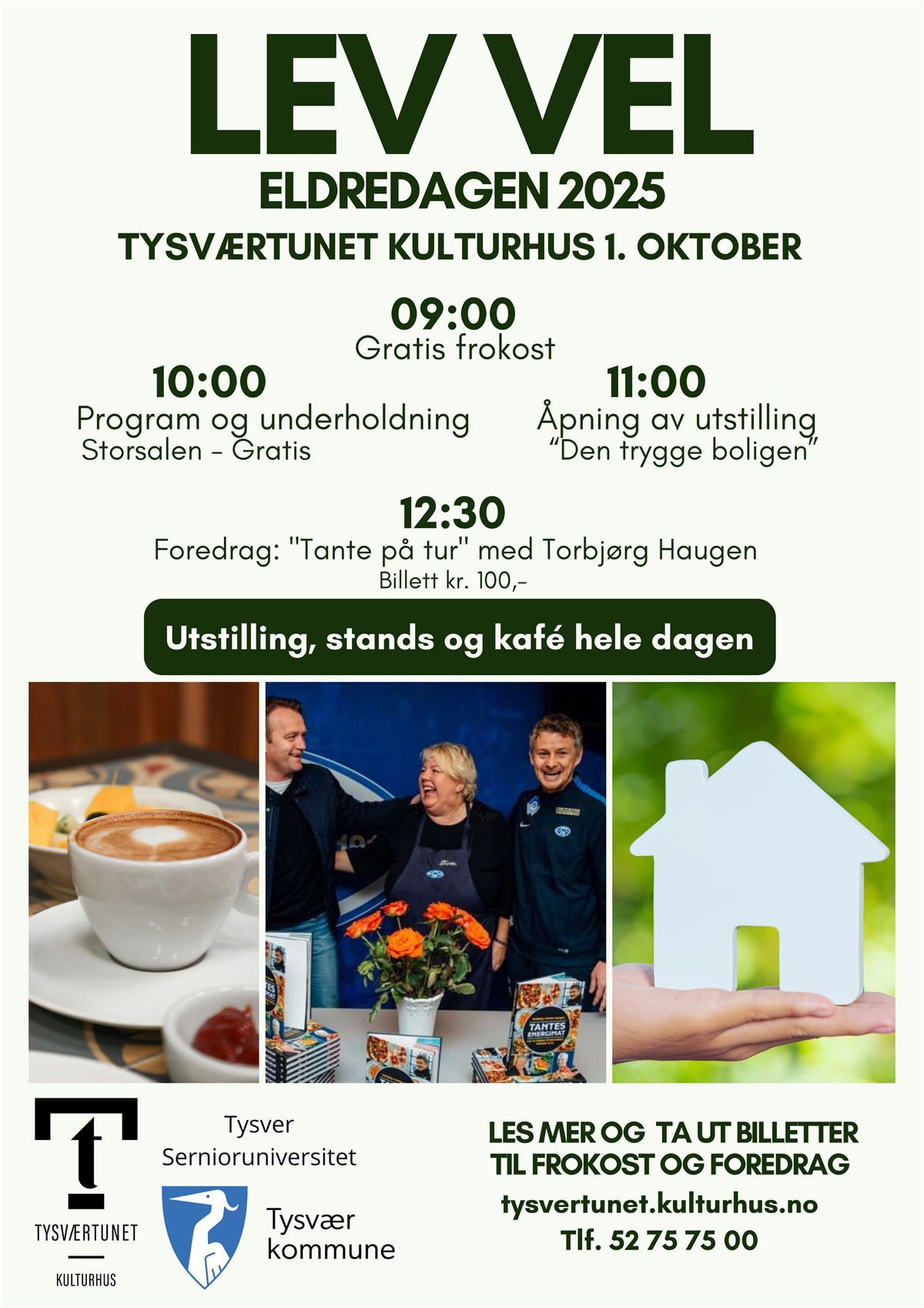 Plakat med informasjon om eldredagen - Klikk for stort bilde