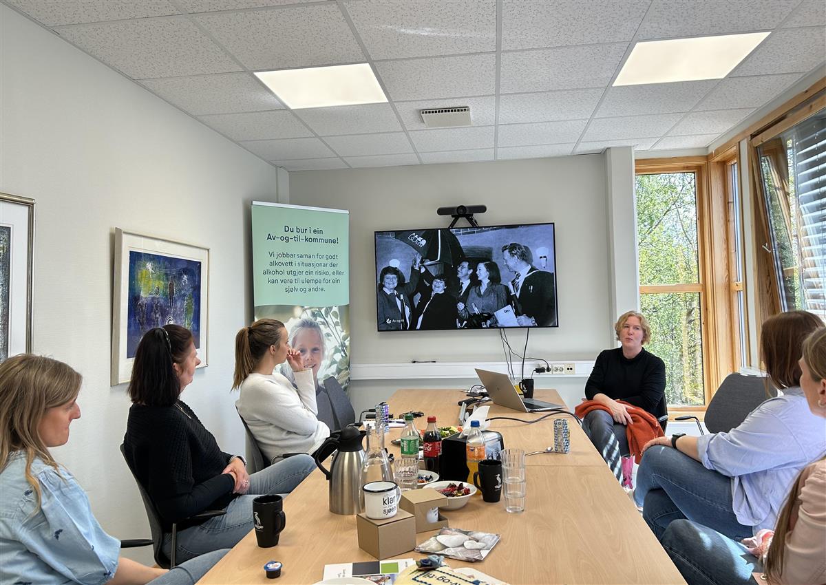 Helsesykepleier på workshop med Av-og-til - Klikk for stort bilde